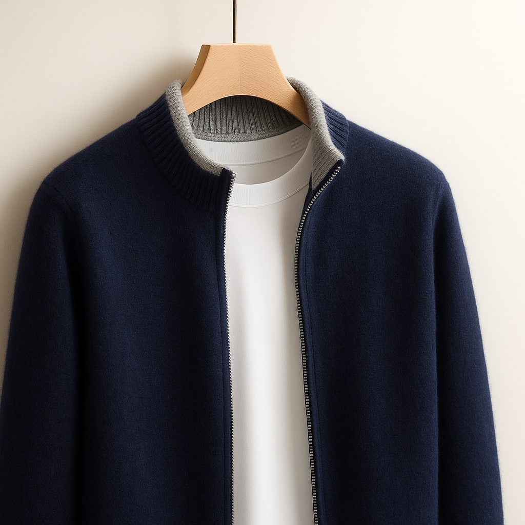 Dubois | VESTE EN MAILLE AVEC ZIP