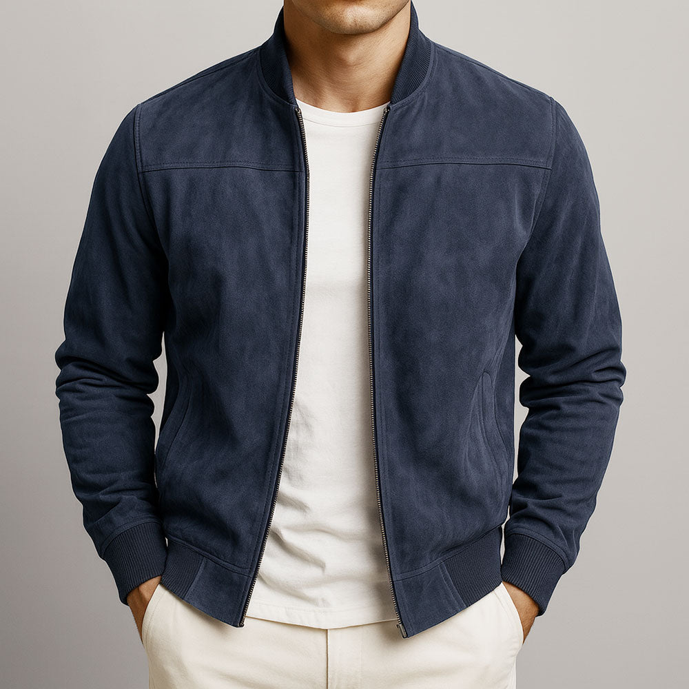 Dubois™ | Veste Homme en Suédine – Style Élégant