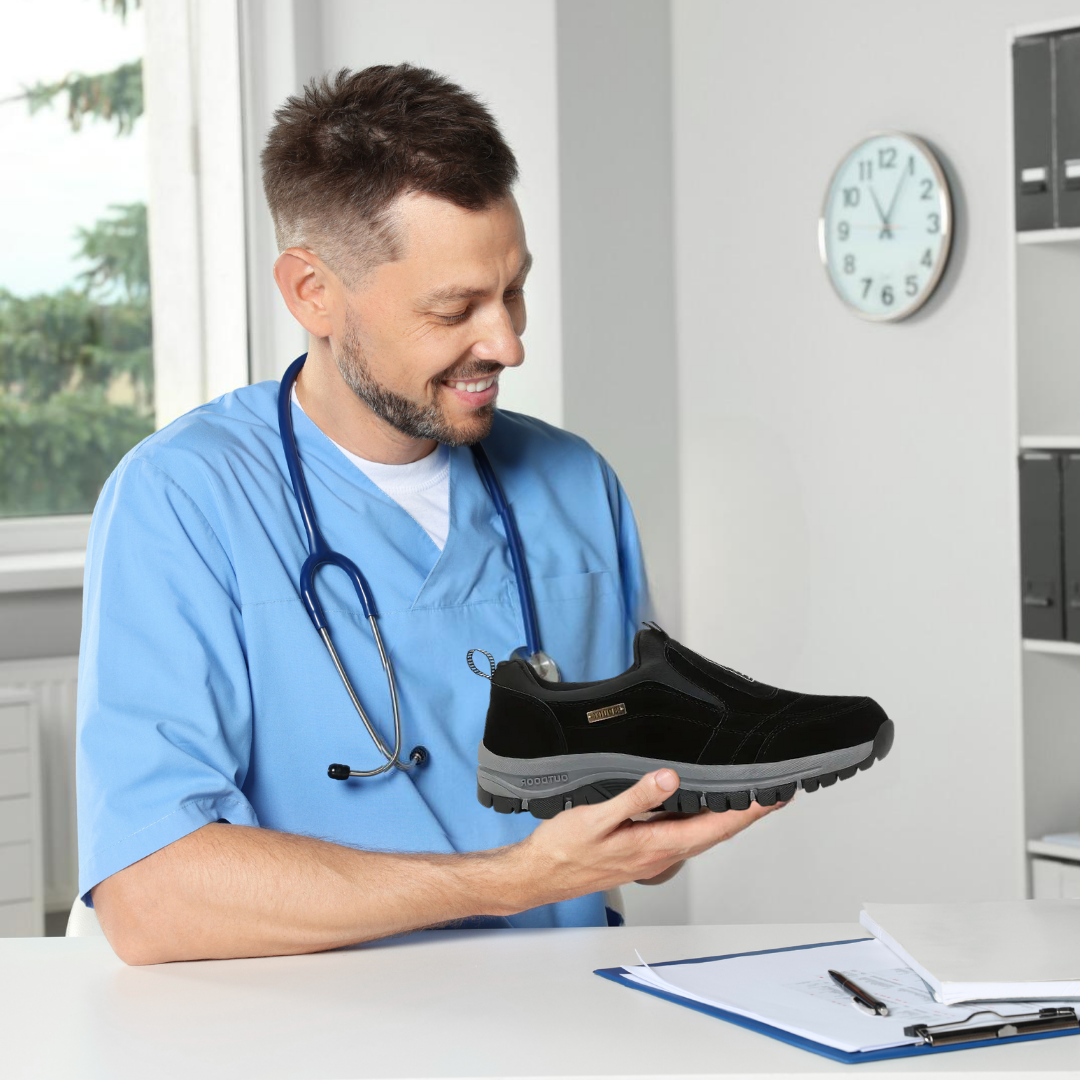 Chaussures de marche pour des pieds sans douleur — spécialement conçues pour les personnes ayant les pieds larges ou souffrant de problèmes aux pieds