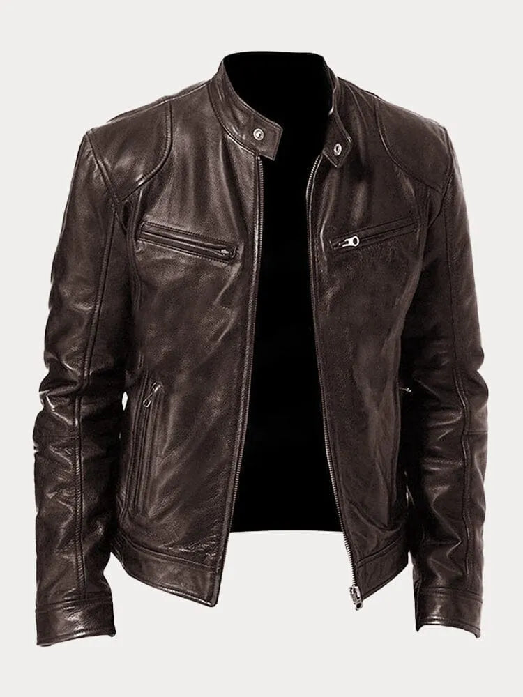 DUBOIS™ | Veste en Cuir Café Racer