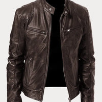 DUBOIS™ | Veste en Cuir Café Racer