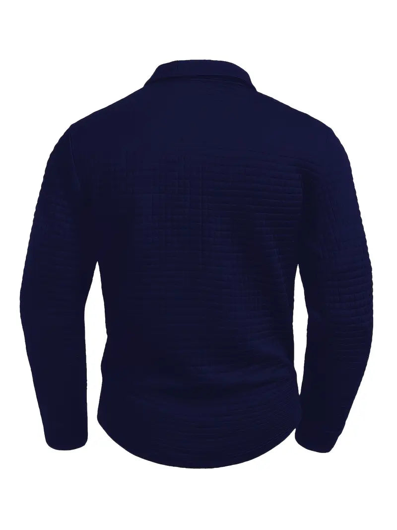 Dubois™ Polo manches longues pour homme – Chaud, élégant et confortable