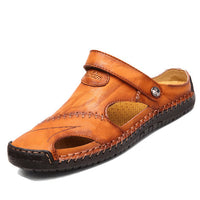 【Fait à la main】 Sandales décontractées en cuir souple de haute qualité pour hommes