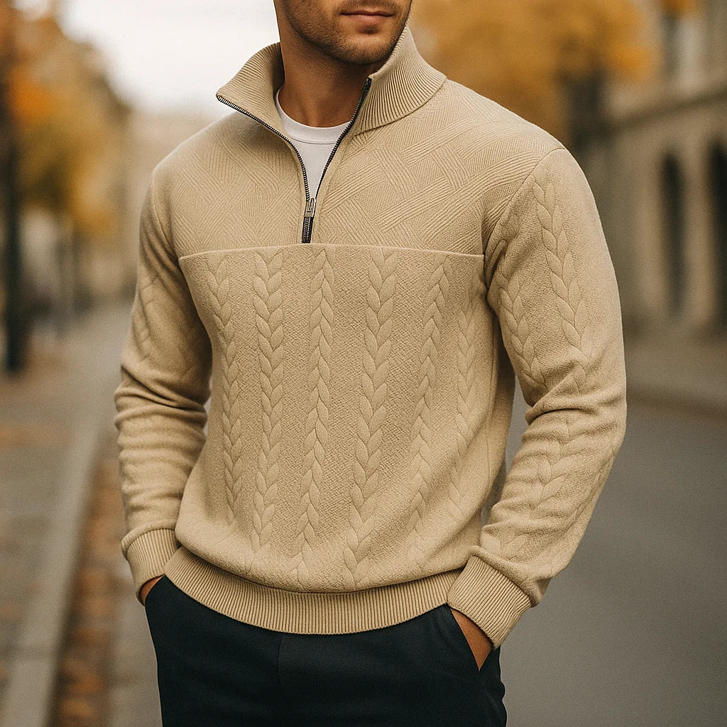 Dubois | Sweat à col zippé premium