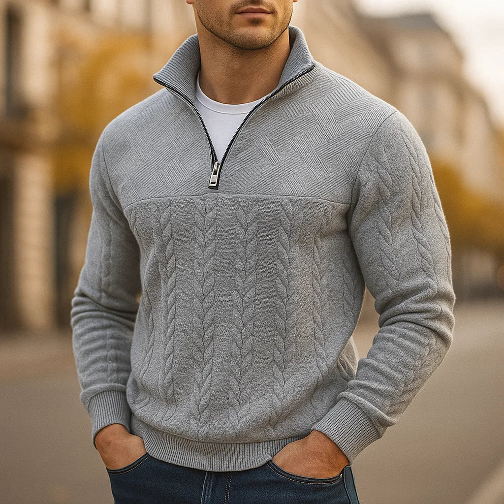 Dubois | Sweat à col zippé premium