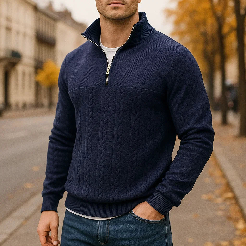 Dubois | Sweat à col zippé premium