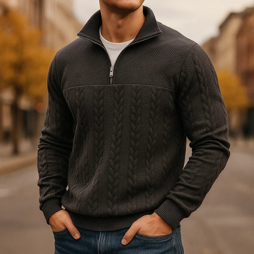 Dubois | Sweat à col zippé premium
