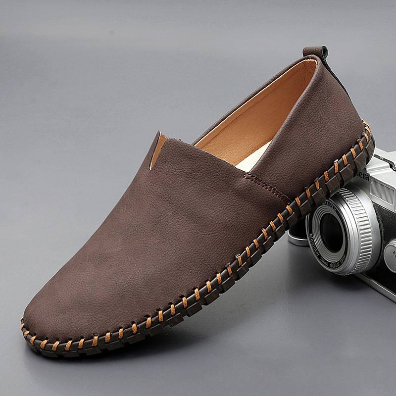 Marcel - Leren espadrilles