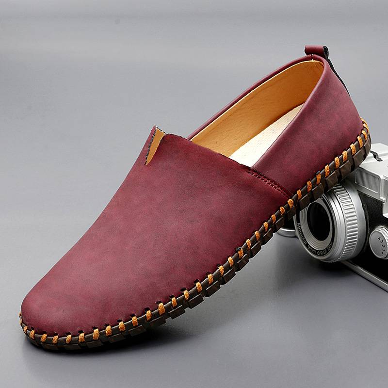 Marcel - Leren espadrilles
