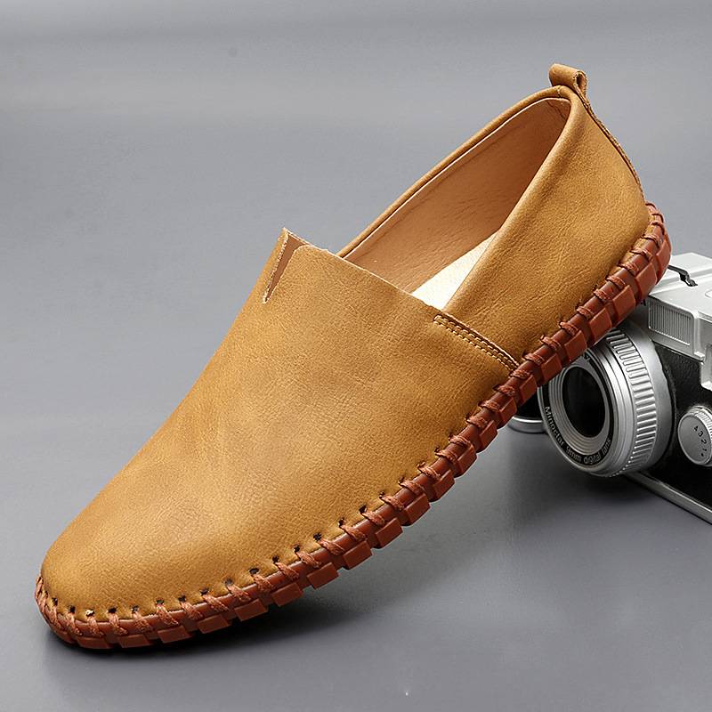 Marcel - Leren espadrilles