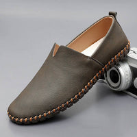 Marcel - Leren espadrilles