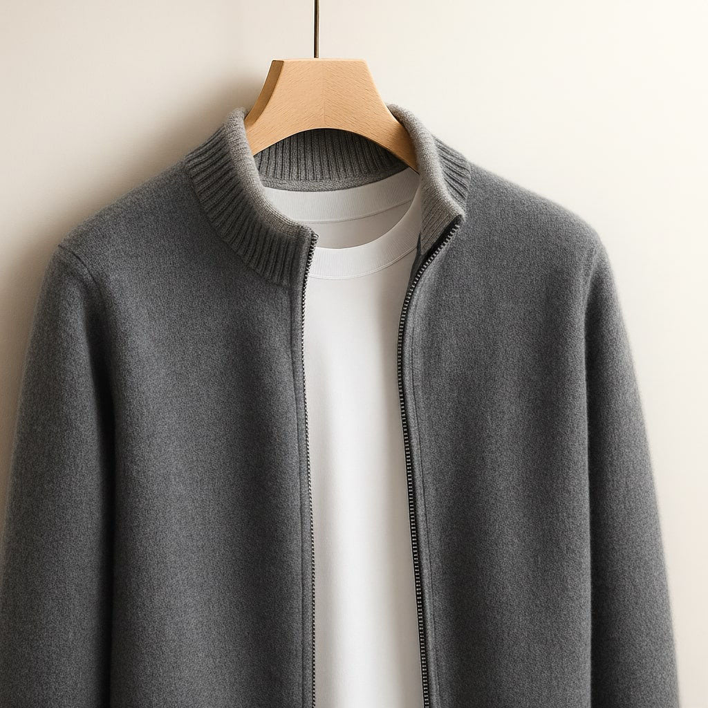 Dubois | VESTE EN MAILLE AVEC ZIP